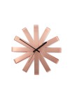 relógio de parede cobre design inovador