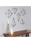 conjunto de decoração prisma preto