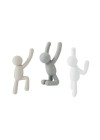 Ganchos de Parede Buddy Cinza