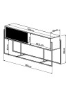 Buffet Brick Porta Deslizante