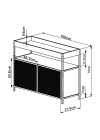 Buffet Brick com 2 Portas 100cm
