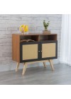 buffet-riva-2-portas-e-2-nichos-de-palhinha-freijo-ambientado-lateral-com-portas-pretas