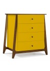 Cômoda Floripa 4 Gavetas - Amarelo M40