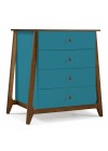 Cômoda Floripa 4 Gavetas - Azul Claro M50