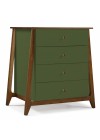 Cômoda Floripa 4 Gavetas - Verde Escuro M284
