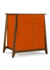 Cômoda Floripa 4 Gavetas - Laranja M37