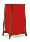 Cômoda Floripa 5 Gavetas - Vermelho M48