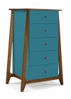 Cômoda Floripa 5 Gavetas - Azul Claro M50