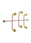 Cabideiro de Parede Madalena Ball Cobre