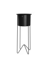 conjunto-suporte-bem-te-vi-grande-e-cachepot-aluminio-com-aba-preto