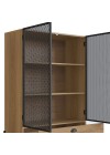 Cristaleira Brick com 2 Portas e 1 Gaveta