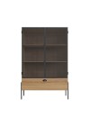 Cristaleira Brick com 2 Portas e 1 Gaveta