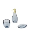 Dispenser de Sabonete Transparente Droplet Azul