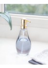 Dispenser de Sabonete Transparente Droplet Azul