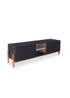 Rack Ibirapuera Preto Com Nicho - Preto