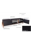 Rack Ibirapuera Preto Com Nicho - Preto