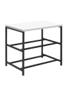 Sapateira Industrial Lazo - Base Preto + Tampo Branco