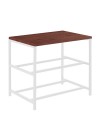 Sapateira Industrial Lazo - Base Branco + Tampo Castanho