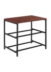 Sapateira Industrial Lazo - Base Preto + Tampo Castanho