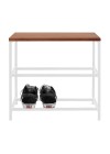 Sapateira Industrial Lazo - Base Branco + Tampo Mel