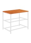 Sapateira Industrial Lazo - Base Branco + Tampo Natural