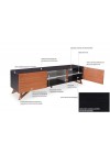 Rack Itaim Preto Com Nicho e Portas Jatobá 180cm