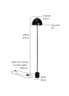 Luminária de Piso Komaco Slim