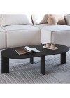 Mesa de Centro Oval Para Sala Merano