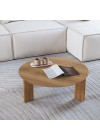 Mesa de Centro Redonda Para Sala Merano Baixa