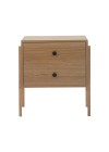 mesa de cabeceira 2 gavetas pine dual pes tauari frente