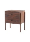 mesa de cabeceira 2 gavetas pine pau ferro pes imbuia lado