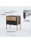 mesa de cabeceira 2 gavetas pine preto com dual pes tauari info