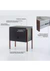 mesa de cabeceira 2 gavetas pine preto pes imbuia info