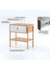 mesa de cabeceira pine dual com gaveta branco pes tauari info