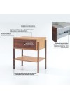 mesa de cabeceira pine dual com gaveta pau ferro pes imbuia info
