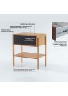 mesa de cabeceira pine dual com gaveta preto pes tauari info