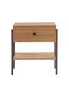mesa de cabeceira pine dual pes imbuia frente