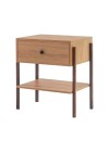 mesa de cabeceira pine dual pes imbuia lado
