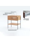 mesa de cabeceira pine dual pes metal info