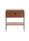 mesa de cabeceira pine freijo pes metal frente
