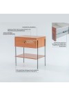 mesa de cabeceira pine freijo pes metal info