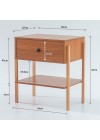 mesa de cabeceira pine freijo pes tauari medidas