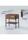 mesa de cabeceira pine pau ferro com gaveta dual pes imbuia info