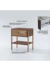 mesa de cabeceira pine pau ferro com gaveta dual pes tauari info