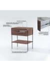 mesa de cabeceira pine pau ferro com gaveta pau ferro pes metal info