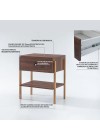 mesa de cabeceira pine pau ferro com gaveta pau ferro pes tauari info