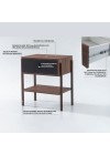 mesa de cabeceira pine pau ferro com gaveta preto pes imbuia info