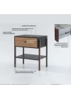 mesa de cabeceira pine preto com gaveta dual pes imbuia info
