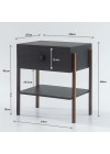 mesa de cabeceira pine preto pes imbuia medidas
