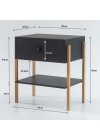 mesa de cabeceira pine preto pes tauari medidas